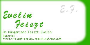 evelin feiszt business card